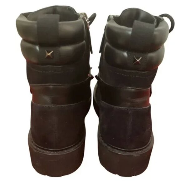 VALENTINO GARAVANI Rockstud Suede Combat Boots size 39/US 9 NWOT - Picture 9 of 14